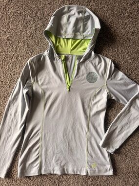 Old Navy Zumba Hooded pullover Gray атлетикаGreen M Atlantic long sleeve 1/4 Zip